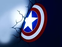 Decorative wall Led Lamp Marvel Captain Shield 3D Avengers wall light gift