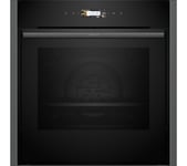 NEFF Slide&Hide N70 B54CR31G0B Electric Pyrolytic Smart Oven - Graphite, Silver/Grey