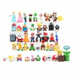 48 st/set Super Mario Familj Luigi Yoshi Bowser Wario Peach Toad D