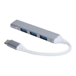 C-keskittimen 4-portti USB TypeC-sovittimeen 5 Gbps Kannettava MacBook Pro -kannettavalle tabletille