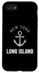 Coque pour iPhone SE (2020) / 7 / 8 Long Island New York Vintage Ancre LI NY établie en 1640