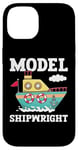 Coque pour iPhone 14 Maquette de bateau miniature constructeur de bateaux pour loisirs créatifs