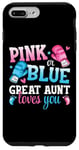 iPhone 7 Plus/8 Plus Pink Or Blue Great Aunt Loves You Boxing Gender Reveal Party Case