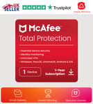 McAfee Total Protection Antivirus 2025 1 Device 1 Year  5 Minute EMAIL Delivery