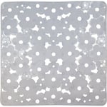 Tapis de fond d'évier carré anti-dérapant - 32x32 cm - cristal transparent