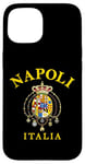 Coque pour iPhone 15 Drapeau de l'Empire romain de Naples - Souvenir de l'Italie - Drapeau Napoli