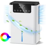 Dehumidifier 2.2L, CAIKEZI Dehumidifiers for Home with Auto Defrost Function,2 Working Modes,Ultra Quiet Dehumidifier for Drying Clothes,Bathroom