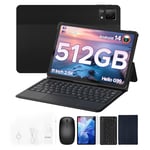 DOOGEE T40 Tablet 11 Inch 2.4K 20GB RAM + 512GB ROM (2TB TF), Android 14 Tablet Helio G99, 8580mAh Battery, 16MP + 8MP Tablets, Android Tablet With Keyboard, Mouse, Protective Case and Stylus, Black