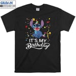 Stitch It's My Birthday Cute Stitch and Lilo T shirt T-shirt