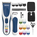 Wahl Kit combiné sans fil Colour Pro, tondeuses à cheveux pour hommes, rasoir, tondeuses à cheveux pour hommes avec tondeuse à barbe, tondeuse et tondeuse pour hommes, guides de tondeuse à code couleur, kit de toilettage