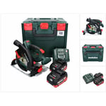 Ks 18 ltx 57 Scie circulaire portative sans fil 165 mm 18V + 2x Batteries 5,5 Ah + Chargeur + Coffret x - Metabo