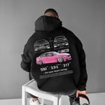 Porsche 911 Hoodie, Car Sweatshirt Hoodie, Bilentusiaster, Unisex Oversize Hoodie Shirt Top Färg 2 M