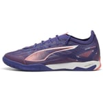 PUMA Mixte Ultra 5 Pro Court Soccer Shoe, Lapis Lazuli White-Sunset Glow, 42.5 EU