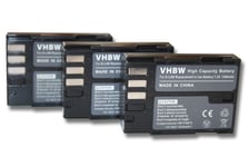 vhbw 3x batterie compatible avec Pentax K-3 Mark III appareil photo APRN (1300mAh, 7,2V, Li-ion)