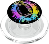 Colorful Splatters Rugby Ballon de football américain pour enfant PopSockets PopGrip pour MagSafe