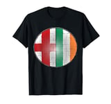 Ireland England Tee - Half Irish English Expat Puzzle Shirt T-Shirt