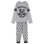 Pyjama Manches Longues Single Jersey Harry Potter GRIS - 10 Ans | UNISEX CERDÀ