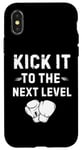 Coque pour iPhone X/XS Kick It To The Next Level Kick boxing Arts Martiaux Passion