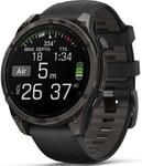 Garmin Fenix 8 47mm Sapphire AMOLED Carbon Grey DLC titanium Black Pebble Grey Silicone