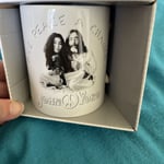 John Lennon And Yoko Give Peace A Chance White Coffee Mug Boxed Official Gift