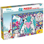 Liscianigiochigiochi - Disney Puzzle DF M-Plus 24-101 Dalmatiens - Puzzle Double Face - 25x35 cm - 24 Pièces - Développe Dextérité, Imagination et Observation - Multicolore - Dès 3 Ans