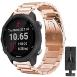 Rustfritt stål armbånd GARMIN Forerunner 245 / 245M - Rosè