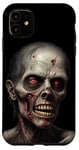 Coque pour iPhone 11 Zombie horreur costume Halloween sanglant effrayant