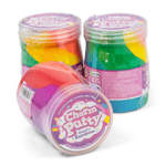 Unicorn & Rainbow Slime Putty Set Of 3 Tubs Party Bag Toys