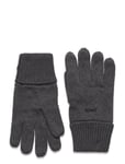 Superdry Knitted Logo Gloves Svart