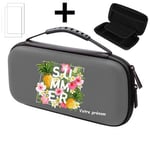 Etui pochette pour Switch LITE + verre gris personnalisee summer ananas