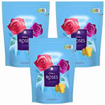 3x Cadbury Roses Pouch 300g Milk Chocolate Selection Christmas Stocking Filler