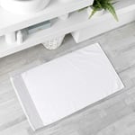 1001kdo - Tapis rectangle Belin blanc 50 x 85 cm