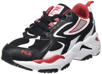 Fila Mixte enfant Cr-cw02 Ray Tracer Kids Sneakers Basses, Black White Fila Red, 31 EU