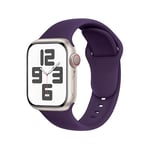 SRena Bracelet SBC1 pour bracelet apple watch se ultra 2 series 10 9 8 7 6 5 4 3 2 1 49mm 46mm 45mm 44mm 42mm 41mm 40mm 38mm cuir sport montre silicone en couleur Violet Impérial