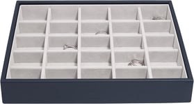 Stackers Navy Classic Medium Jewellery Box Trinkets Layer