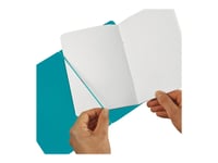 Herlitz My.Book Flex - Anteckningsblock - A4 - 80 Ark / 160 Sidor - Vitt Papper - Linjerad, Fyrkantig - Caribbean Turquoise Cover - Polypropylen (Pp)