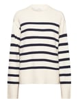 NORR Lindsay New Knit Stripe Top Vit