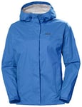 Helly Hansen Women's Loke Waterproof Windproof Breathable Rain Jacket Shell, 606 Deep Fjord, L