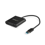 StarTech.com USB 3.0 to Dual HDMI Adapter - 1x 4K 30Hz & 1x 1080p - External Vid