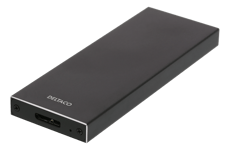 DELTACO – Ulkoinen M.2-kiintolevykotelo, USB 3.1 Gen 1, SATA III, musta (MAP-K16N)