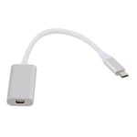 Adaptateur USB3.1 Typec vers Mini DisplayPort, convertisseur USBC vers Mini DP pour Macbook argent