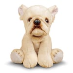 Tobar-tobar-tobar-37237 Tobar-37237-Peluche Bulldog Français, Animigos World of Nature, 37237, Blanc