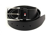 Tommy Hilfiger Ceinture Homme New Denton Belt 4.0 Ceinture Cuir, Noir (Black), 105