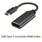 USB Type C to Female HDMI Cable 4K Adapter For TV Adapter Phone Tablet Laptop