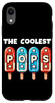 Coque pour iPhone XR The Coolest Pops Patriotic, rouge, blanc et bleu