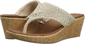 Skechers Cali Women's Beverlee - Dazzled, womens Beverlee Fancy Work Mules, Natural Crochet, 7 UK (10 US)