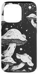 Coque pour iPhone 13 Pro Blanc Abstrait géométrique Weirdcore Esthétique Champignon Yeux