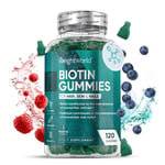 Biotin - 120 skin & hair vitamins gummies - Vitamin H - Multivitamins & Selenium