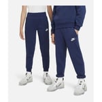 Nike Sportswear Club Fleece Big Kid Midnight Navy/white, storlek XS: 122-128 cm