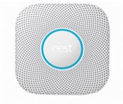 Google Nest Protect - flerformålssensor - 802.11b/g/n  Bluetooth 4.0  802.15.4 - hvit